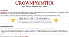 Desktop Screenshot of crownpointrx.com